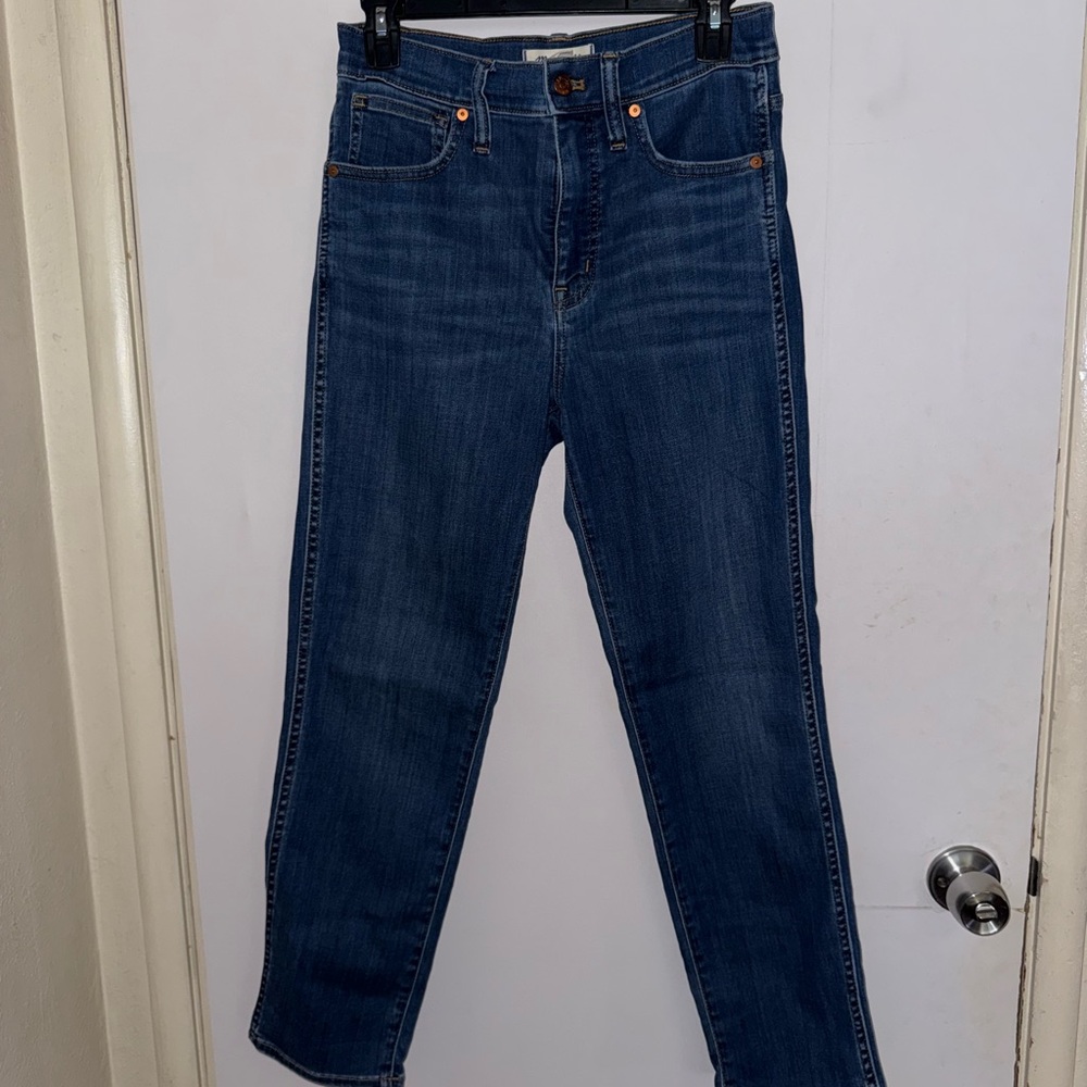 Madewell Blue Straight Leg Jeans